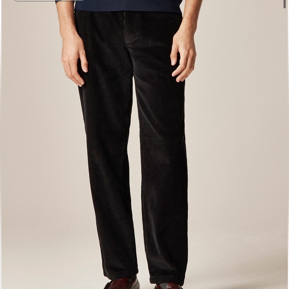J crew regal black Classic-fit 10-wale corduroy trouser